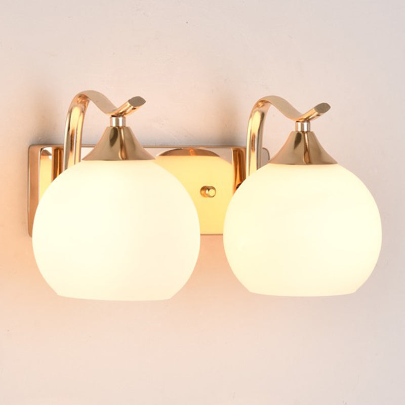 Modern Simple Golden Vanity Light Ball Shape Vanity Lamp for Shower Room