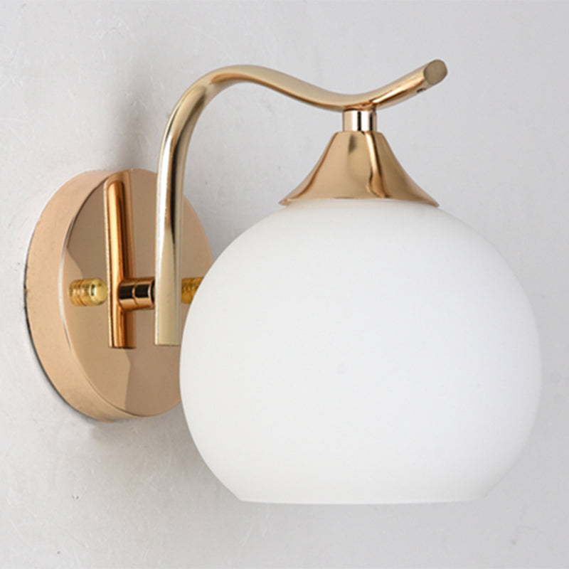 Modern Simple Golden Vanity Light Ball Shape Vanity Lamp for Shower Room