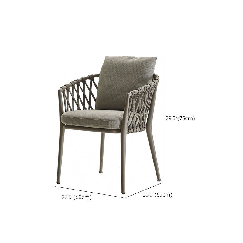 Industrial Metal Frame Outdoor Sofa Water Resistant Patio Sofa