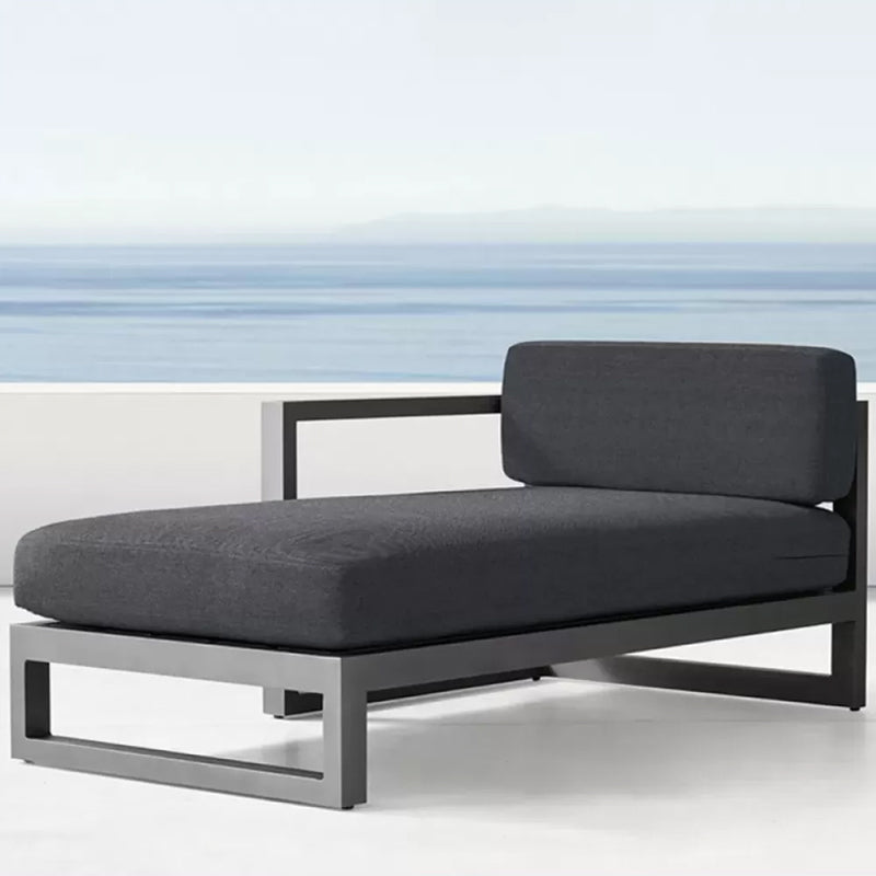 Industrial Outdoor Patio Sofa Fabric Cushion Gray UV Resistant Water Resistant