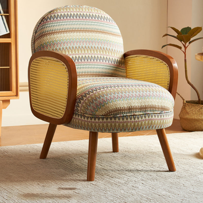 Corduroy Lounge Chair Arms Included Side Chair for Living Room
