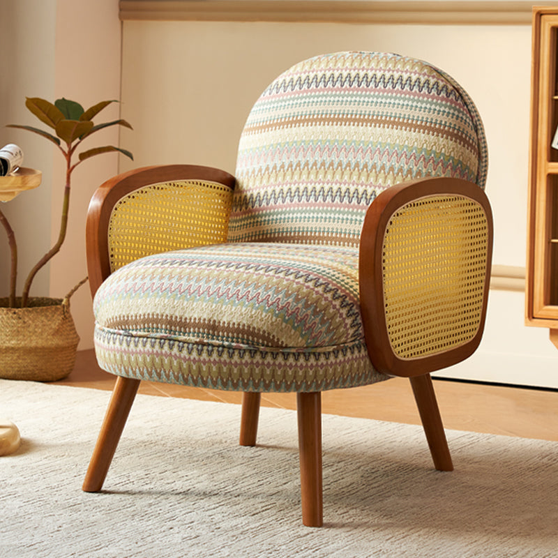 Corduroy Lounge Chair Arms Included Side Chair for Living Room