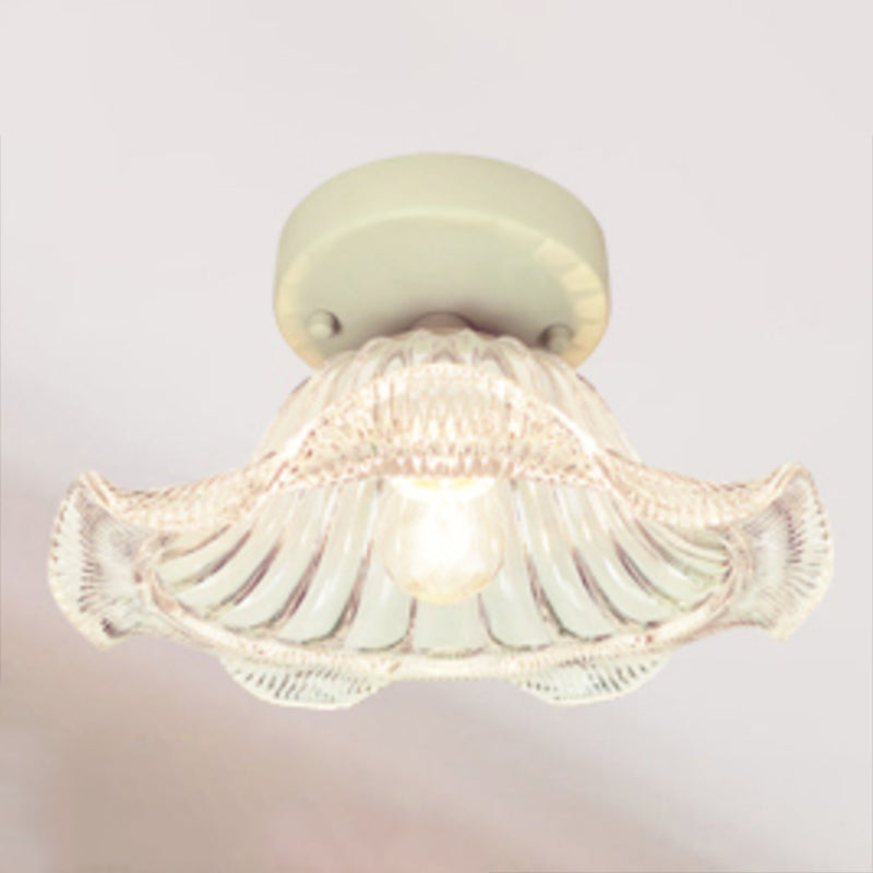 Modern Flush Mount Light Household Flush Mount Ceiling Light Fixture with Glass Shade