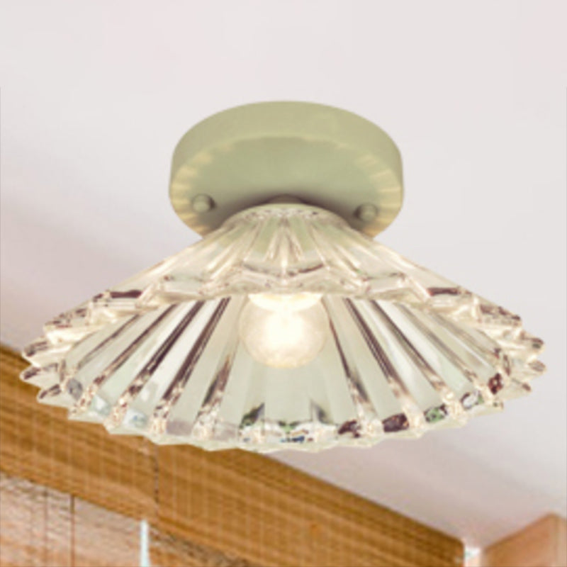 Modern Flush Mount Light Household Flush Mount Ceiling Light Fixture with Glass Shade
