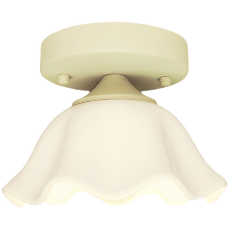 Modern Flush Mount Light Household Flush Mount Ceiling Light Fixture with Glass Shade