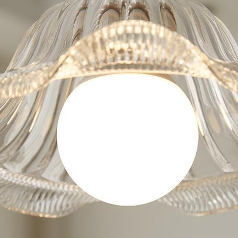 Modern Flush Mount Light Household Flush Mount Ceiling Light Fixture with Glass Shade