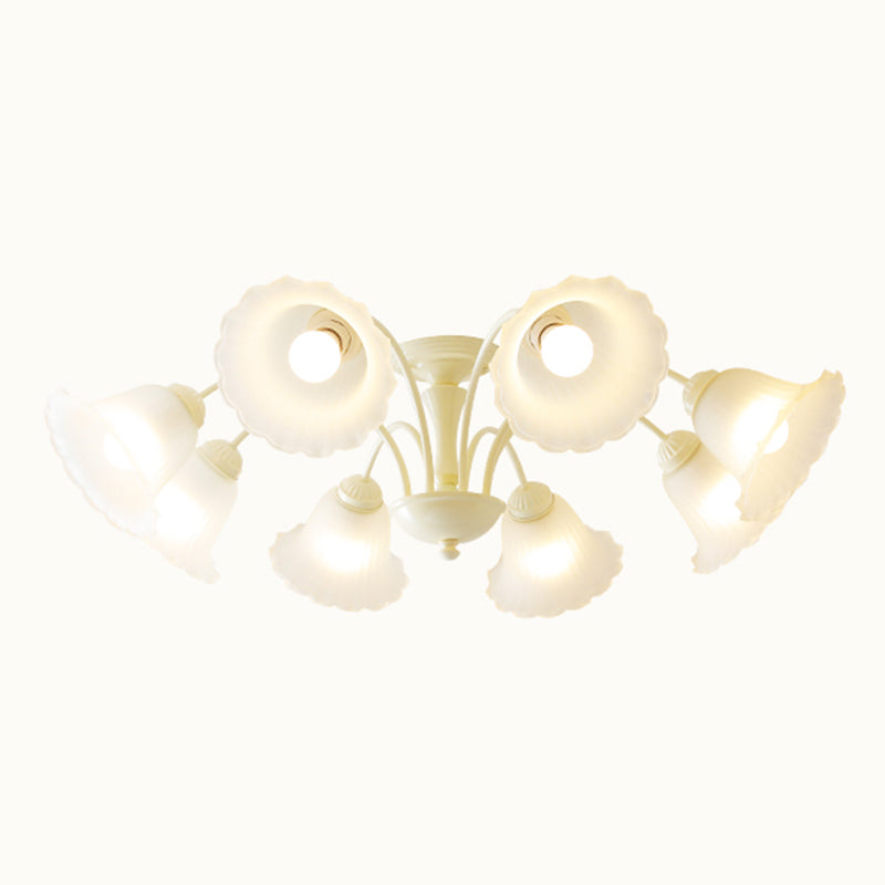 Nordic Flush Mount Light Creative Flush Mount Ceiling Light Fixture with Glass Shade