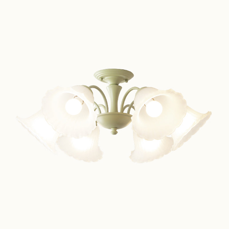 Nordic Flush Mount Light Creative Flush Mount Ceiling Light Fixture with Glass Shade