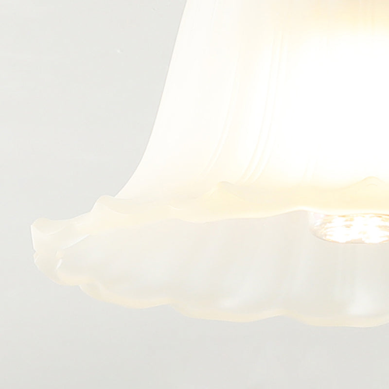Contemporary Flush Mount Light Green Flush Mount Ceiling Light Fixture with Glass Shade