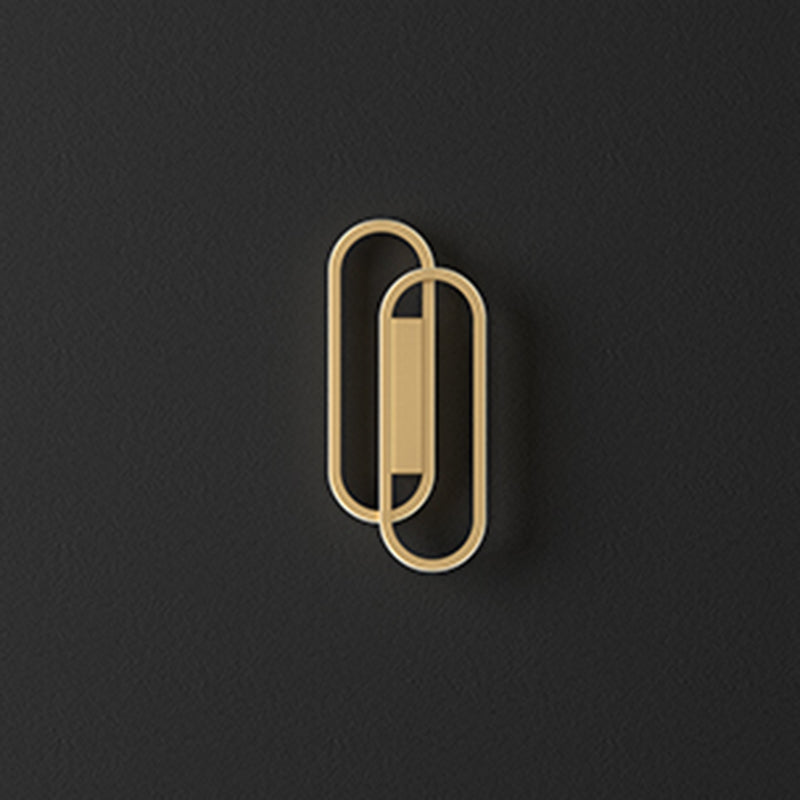 Modernism Metal Gold Wall Mounted Sconce 2-Light Wall Light for Foyer