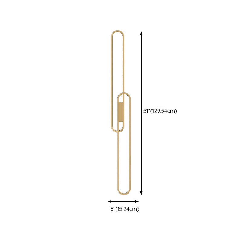 Modernism Metal Gold Wall Mounted Sconce 2-Light Wall Light for Foyer