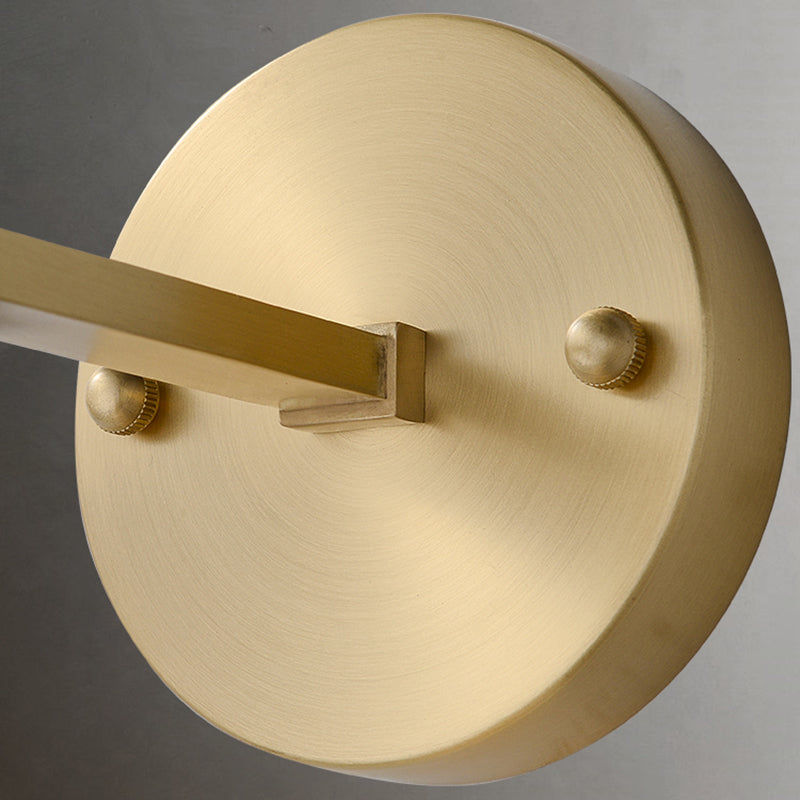 Contemporary White Shade Wall Sconce Lighting Glass Shade Wall Lamp for Living Room