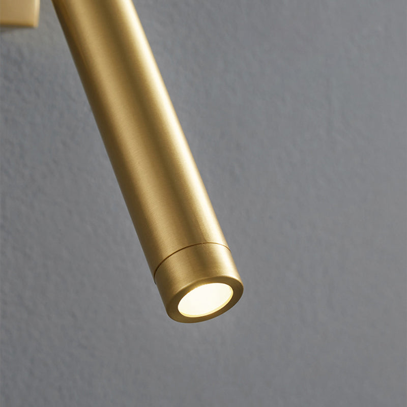 Modern Style Wall Lamp LED Wall Mount Lamp with Copper Shade for Bedroom