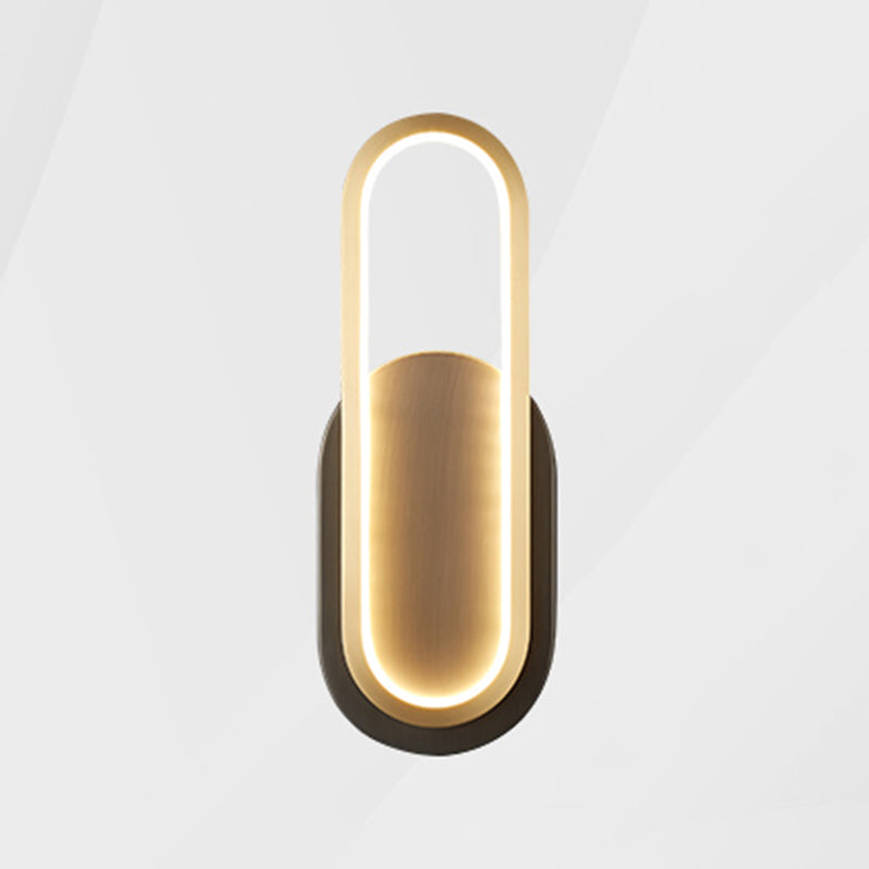 Modern Simple Wall Lamp LED Wall Mount Lamp with Silica Gel Shade for Bedroom