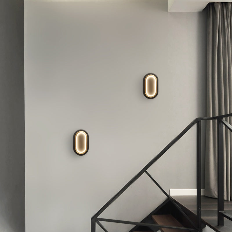 Modern Simple Wall Lamp LED Wall Mount Lamp with Silica Gel Shade for Bedroom