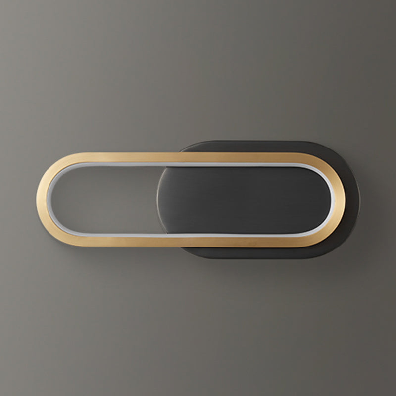 Modern Simple Wall Lamp LED Wall Mount Lamp with Silica Gel Shade for Bedroom