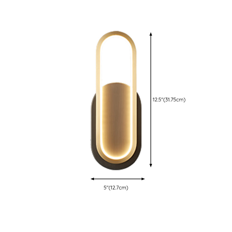 Modern Simple Wall Lamp LED Wall Mount Lamp with Silica Gel Shade for Bedroom