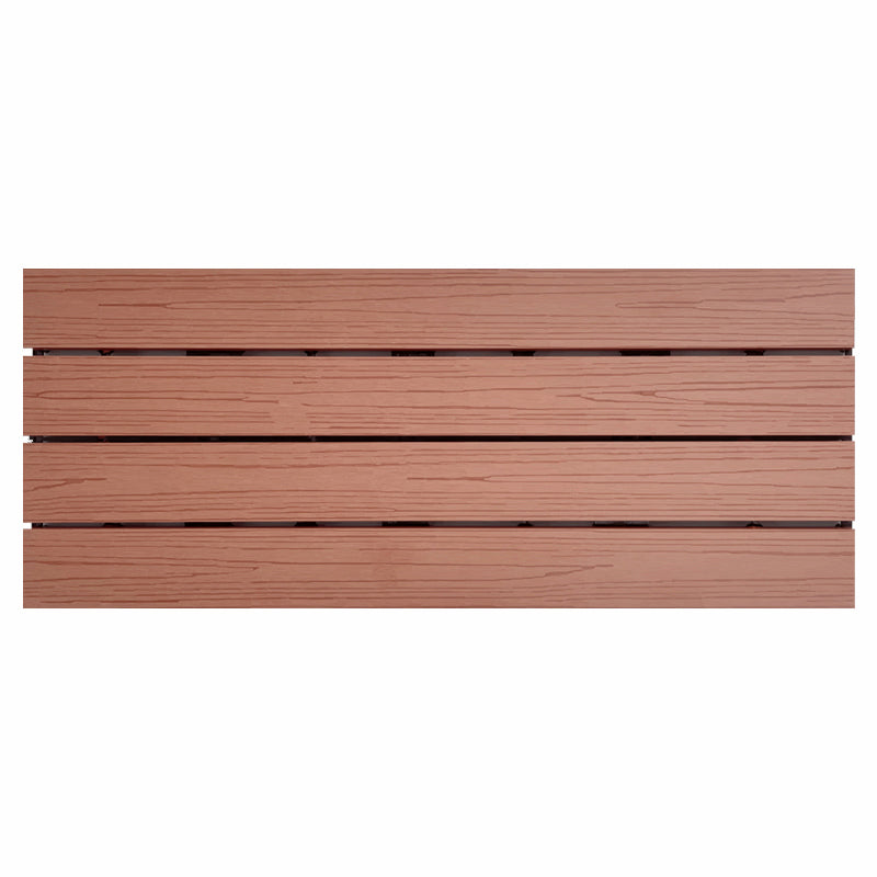 Modern Style Rectangle Wood Flooring Non-slip Outdoor Wood Flooring