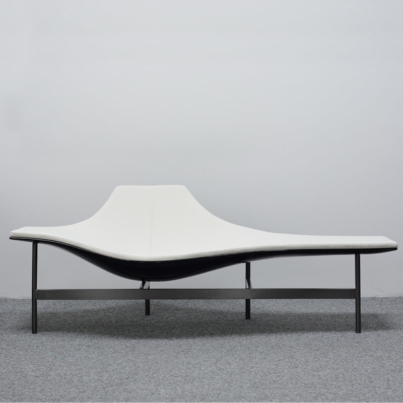Modern Chaise Lounge Couch Solid Color Chaise Lounge for Living Room