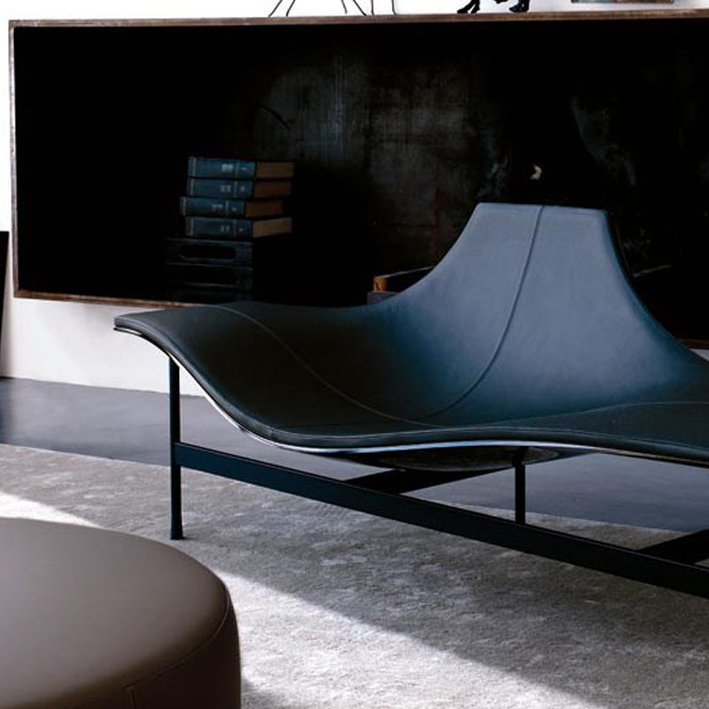 Modern Chaise Lounge Couch Solid Color Chaise Lounge for Living Room