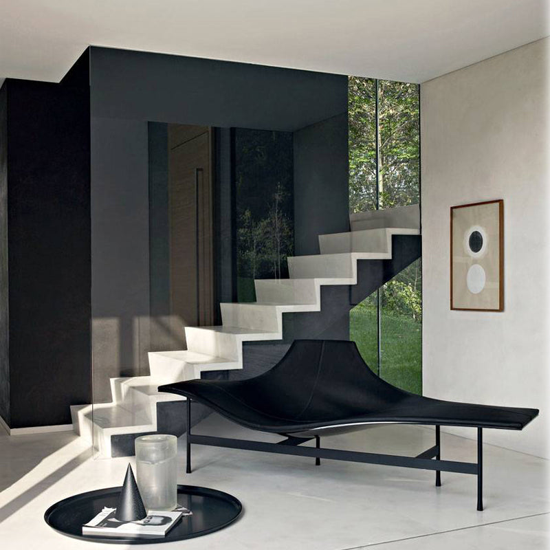 Modern Chaise Lounge Couch Solid Color Chaise Lounge for Living Room