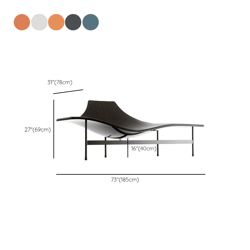 Modern Chaise Lounge Couch Solid Color Chaise Lounge for Living Room