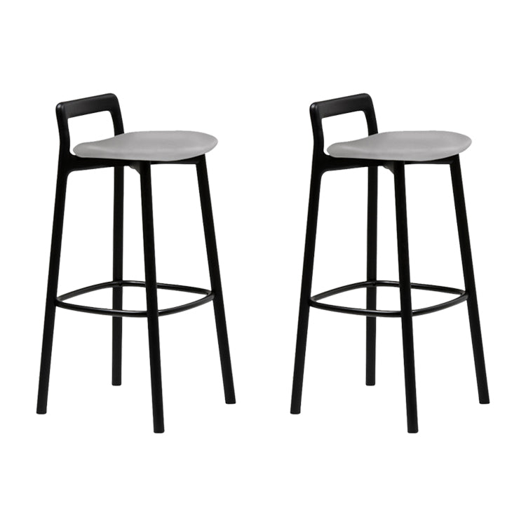 Scandinavian Solid Wood Bar Stool Living Room Faux Leather Counter Stools