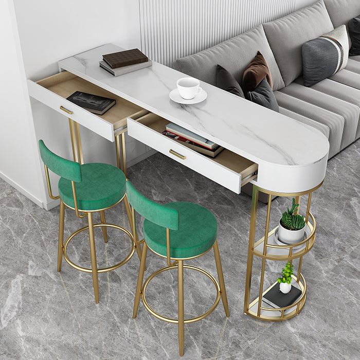 Industrial Bar Stools Low Back Dining Stools with Metal Base