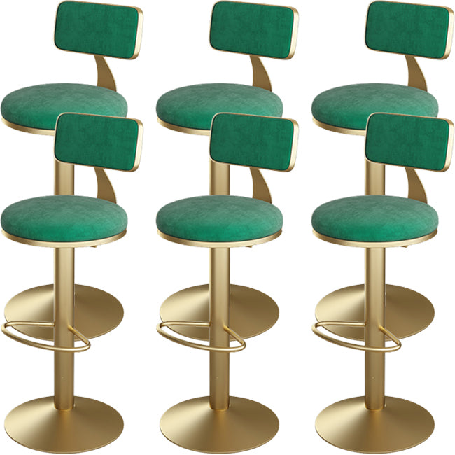 Industrial Bar Stools Low Back Dining Stools with Metal Base