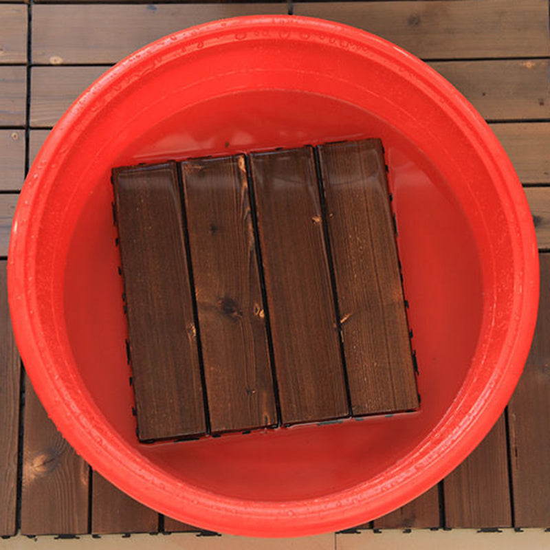 Modern Flooring Planks Click-Locking Smooth Hardwood Deck Tiles for Patio