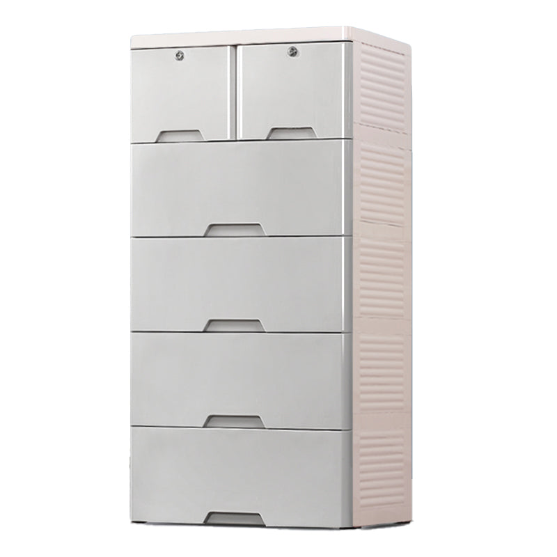 Contemporary Plastic Nursery Dresser Vertical Kids Furniture for Bedroom