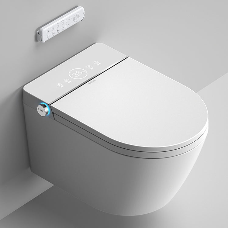 Dual Flush Wall Hung Toilet Set Elongated Wall Mounted Bidet