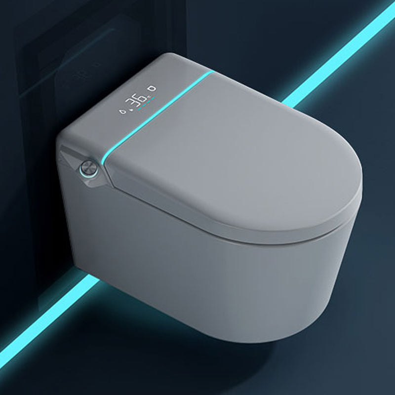 Elongated Wall Hung Toilet Set Temperature Control Wall Mounted Bidet