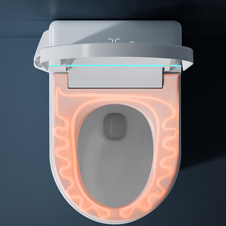 Elongated Wall Hung Toilet Set Temperature Control Wall Mounted Bidet