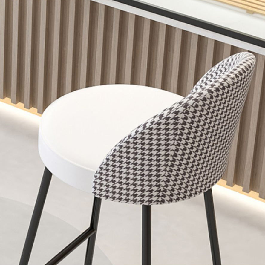 Modern Round Bar Table Set 1/3 Pcs Stone Top Bar Table and Leather Stools