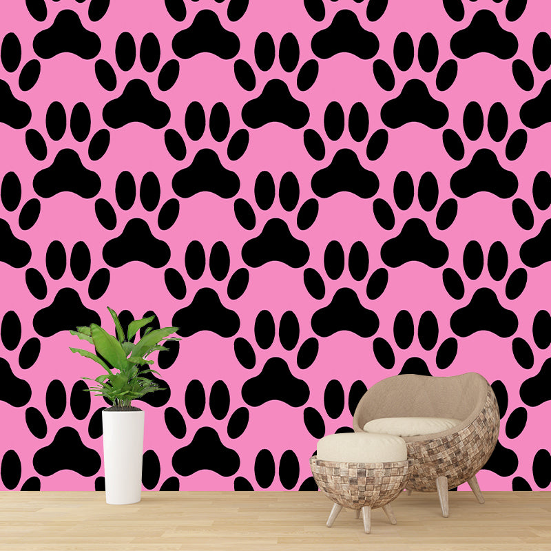 Washable Mural Wallpaper Cartoon Pattern Illustration Indoor Wall Mural