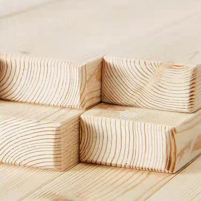 4-Slat Wood Floor Tiles Interlocking Installation Floor Board Tiles