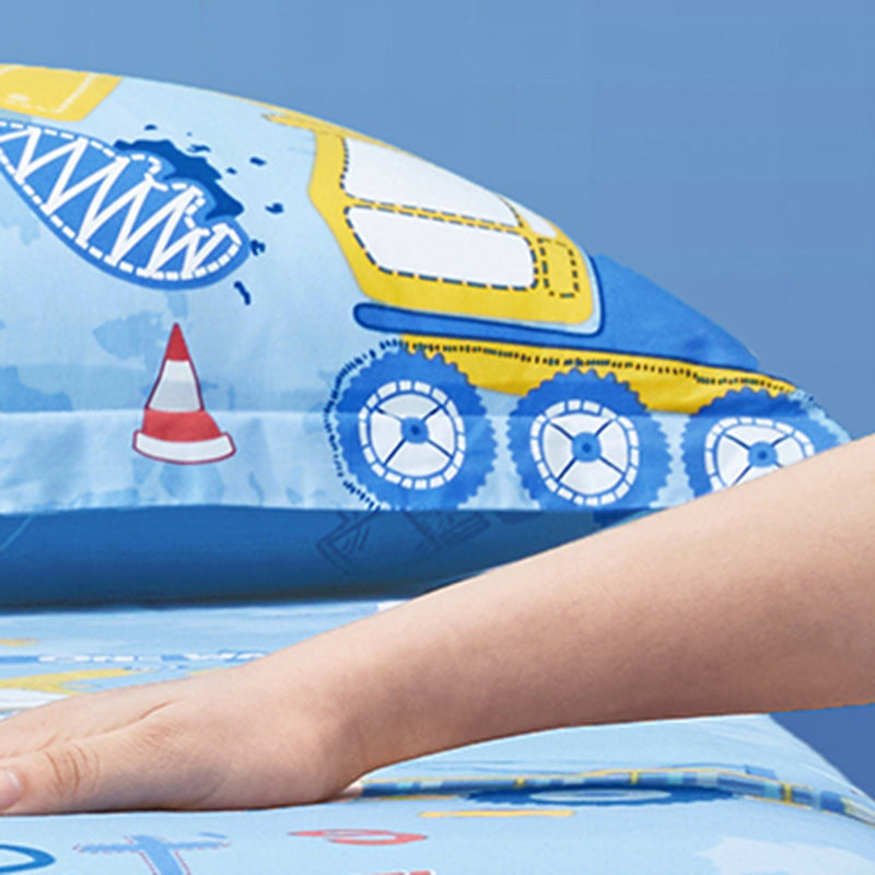 Sheet Sets Cotton Cartoon Printed Wrinkle Resistant Breathable Super Soft Bed Sheet Set