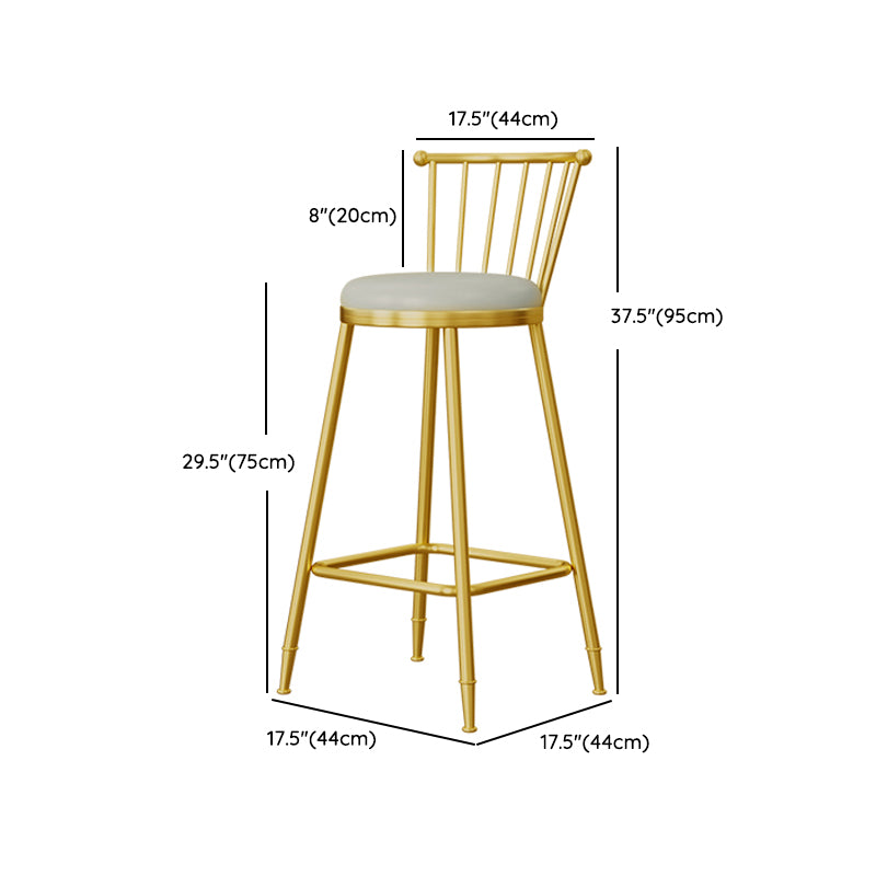 Modern Style Bar Table Set 1/3 Pieces Round Stone Bar table with Upholstered Stools