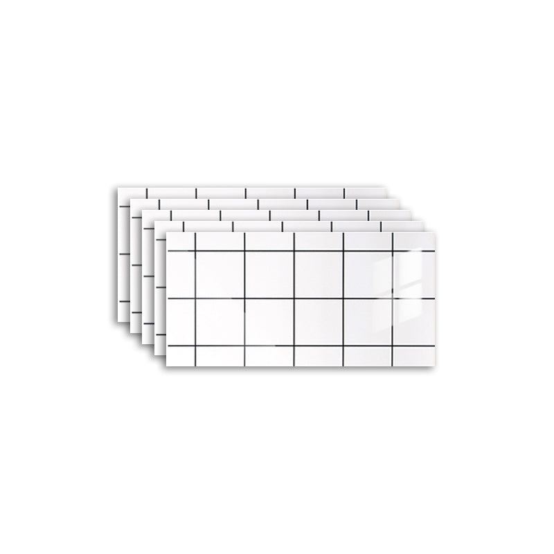 Scratch Resistant Tile PVC Singular Peel & Stick Tile for Kitchen Backsplash Wall