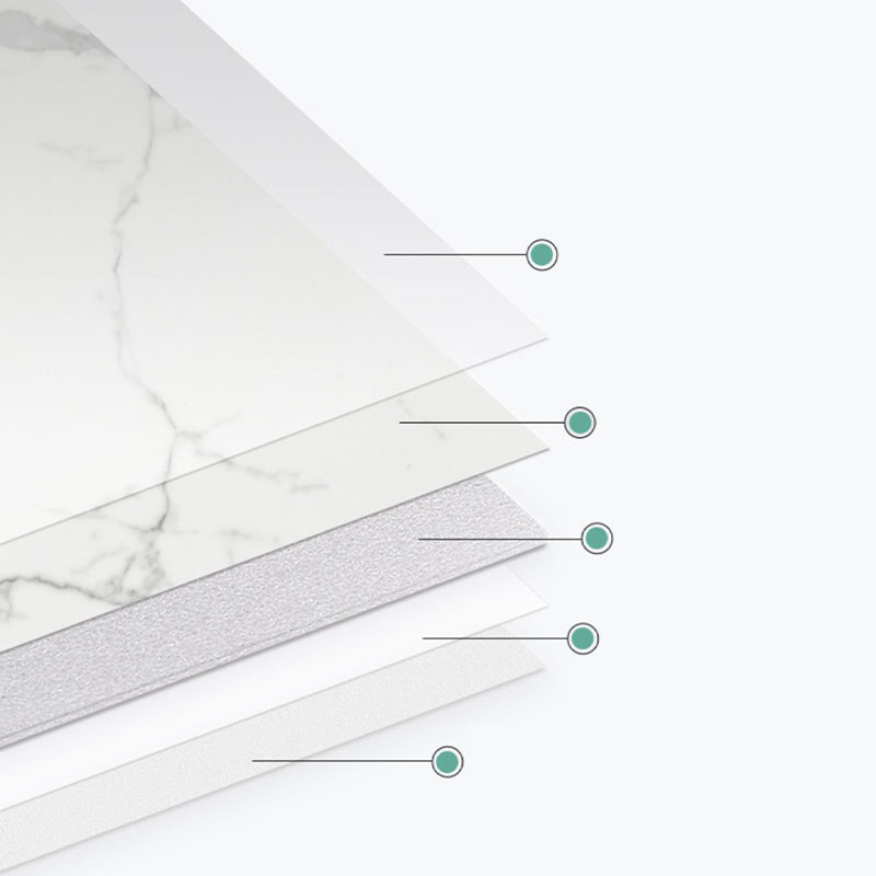 Scratch Resistant Tile PVC Singular Peel & Stick Tile for Backsplash Wall