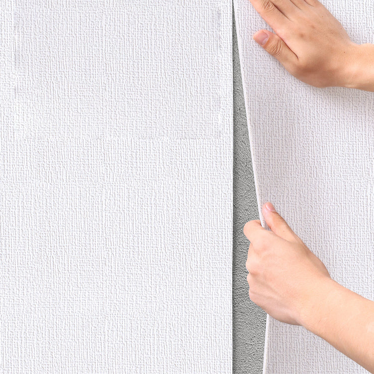 Modern Pearl Wainscoting Flax Wall Access Panel Peel and Stick Thicken Foam Baseboard