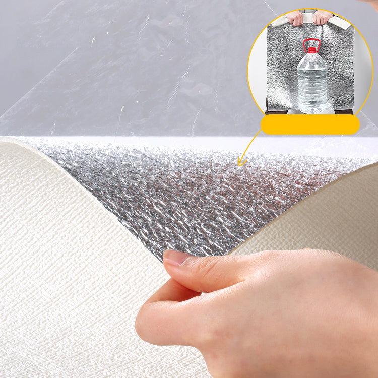 Modern Pearl Wainscoting Flax Wall Access Panel Peel and Stick Thicken Foam Baseboard