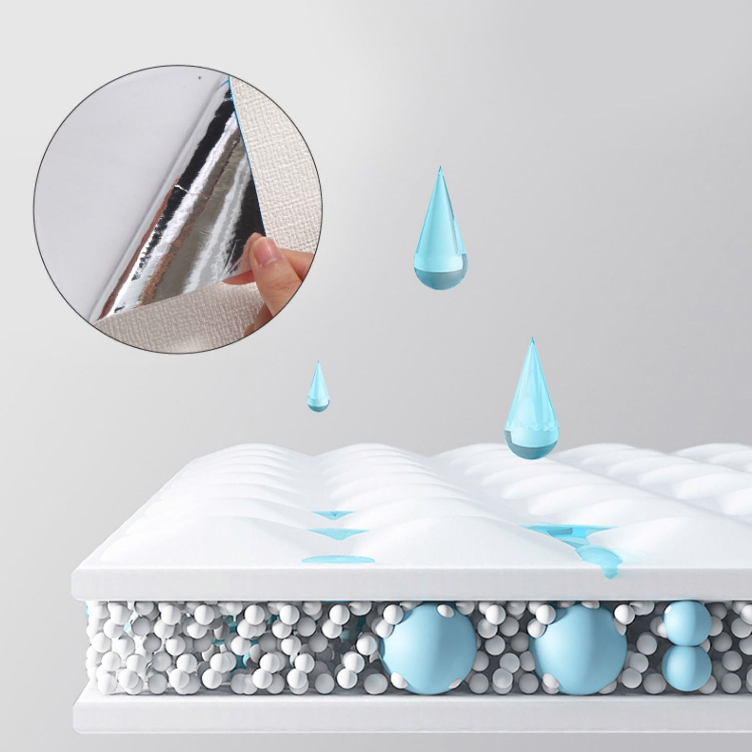 Modern Pearl Wainscoting Flax Wall Access Panel Peel and Stick Thicken Foam Baseboard