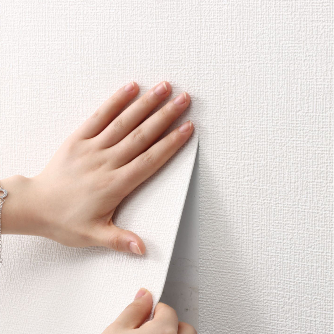 Modern Pearl Wainscoting Flax Wall Access Panel Peel and Stick Thicken Foam Baseboard