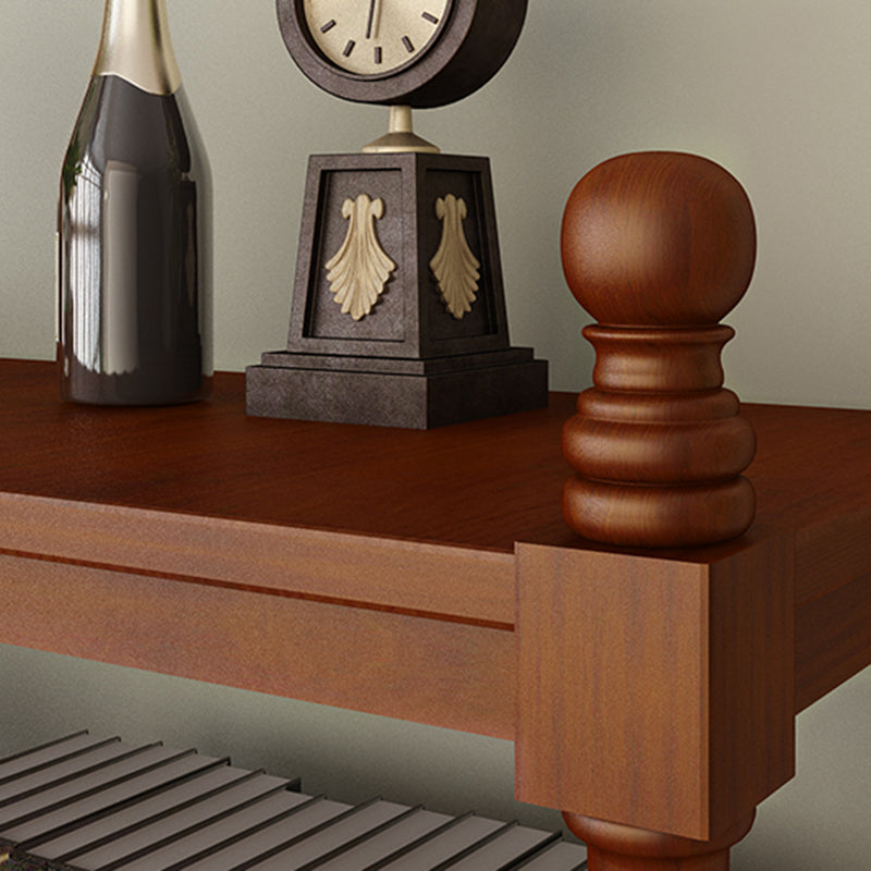 Contemporary Wooden Bookshelf Standard Closed Back Bookcase with 1 Drawer