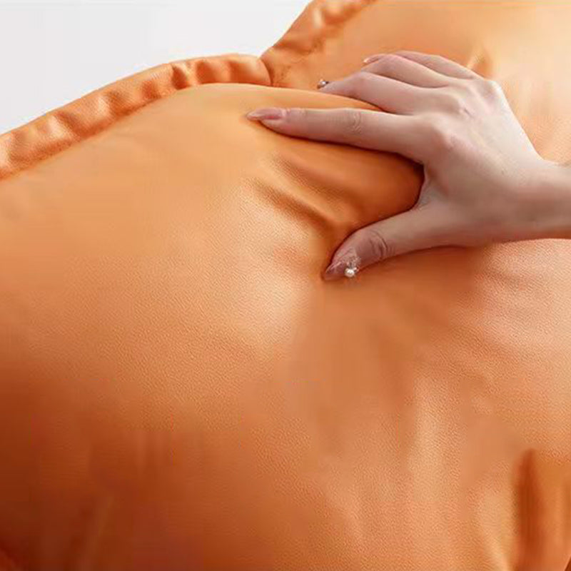 Contemporary Plain Rocking Chair Faux Leather Water Resistant Glider Chair