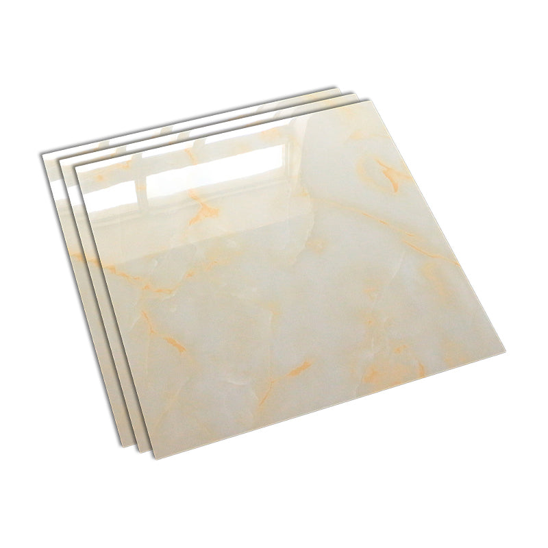 Matte Square Floor and Wall Light Yellow Marble Tile for Living Room