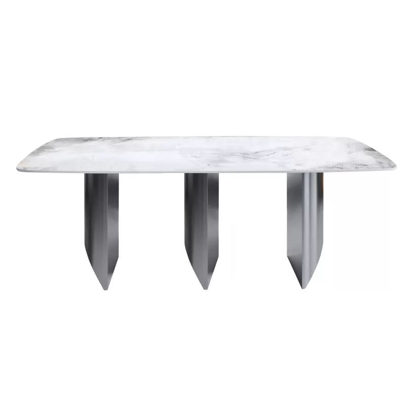 Rectangle Sintered Stone Dining Table Set 1/4/6/9 Pieces Dining Set for Kitchen