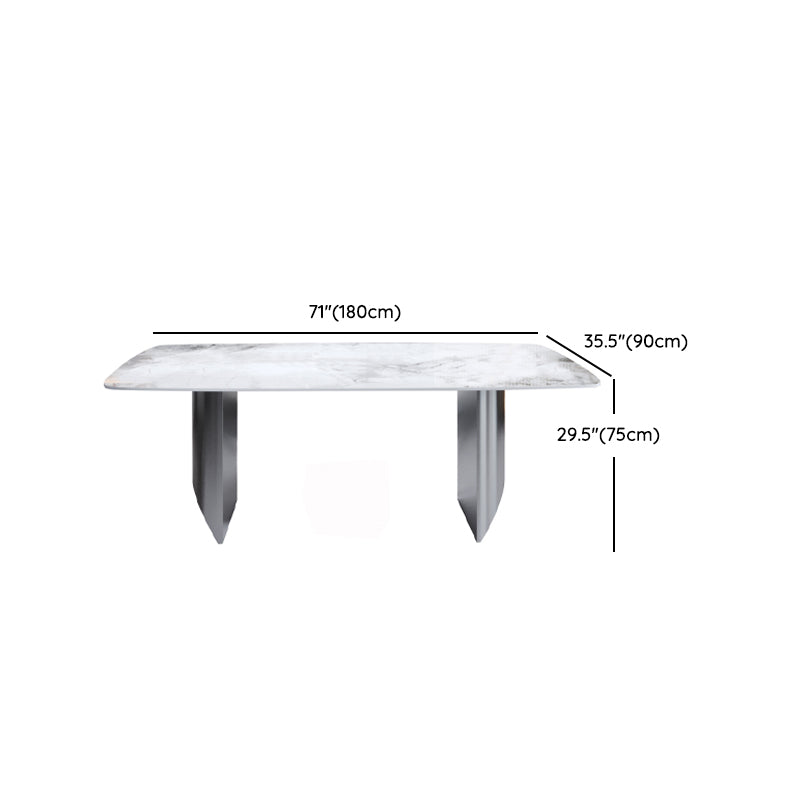 Rectangle Sintered Stone Dining Table Set 1/4/6/9 Pieces Dining Set for Kitchen